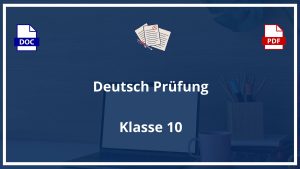 Deutsch 10 Klasse Prüfung PDF
